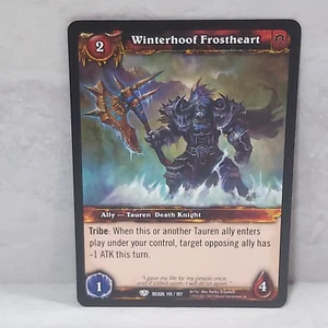 World Of Warcraft Reign Of Fire Winterhoof Frostheart 119/197 TCG Card - Picture 1 of 2