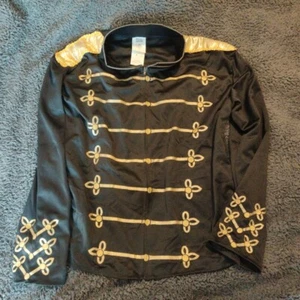 RARE Michael Jackson Black Gold Bravado Mens X-LARGE 2009 Costume XL - Picture 1 of 7