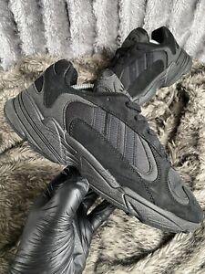 Adidas Yung - 1 Triple Black Uk10 Hypebeast Sneakers Trainers Shoes Eqt