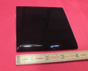 1 pc. *Gloss Black* 4-1/4" Ceramic Bullnose Tile by American Olean   NEW  MINT - Picture 1 of 12