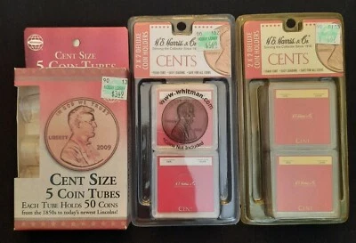 Portamonedas HE Harris Snaplocks 2x2 Safe Deluxe para CENTAVOS + Tubos Whitman Foto 1 de 2