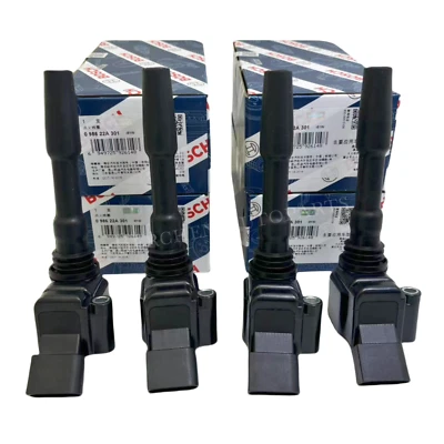 4PCS IGNITION COIL FOR VW TIGUAN PORSCHE PANAMERA AUDI Q3 Q7 A4 S4 06K905110J - Image 1 of 4