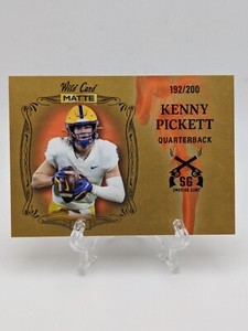 💥 Kenny Pickett SP #'d/200 2022 Wild Card Matte GOLD Smoking Guns #SG-9 RC Pitt
