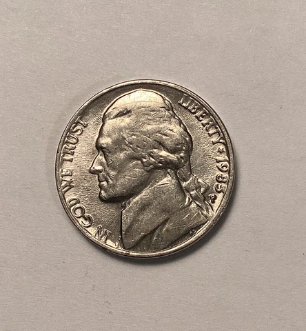 1985 P Jefferson Nickel - COMPLETE YOUR COLLECTION! FREE SHIPPING Cover