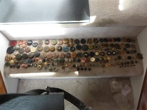 160+ antique vintage button lot celluloid mix styles shapes colors art deco #82 - Picture 1 of 24