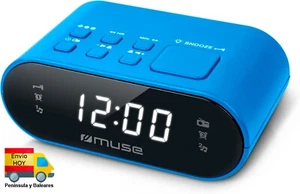RADIO RELOJ DESPERTADR DIGITAL ALARMA PANTALLA LCD RADIO FM - Imagen 1 de 5