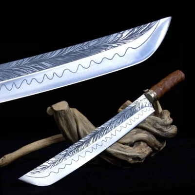 Cuchillo de cocina hecho a mano de alta calidad espada china Dao hoja afilada de acero inoxidable Foto 1 de 4