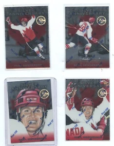Pinnacle Certified Silver Anniversary Paul Henderson 4 card set NHL hockey cards - Picture 1 of 2