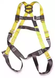 5-Point Fall Protection Warehouse/Roofers/Construction Safety Harness - Yellow - Picture 1 of 4