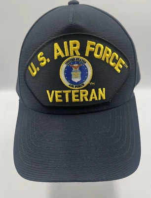 TAMPA BRASÃO DE ÁGUIA MILITAR OFICIAL AJUSTÁVEL VETERANO DA FORÇA AÉREA DOS EUA - Imagem 1 de 4