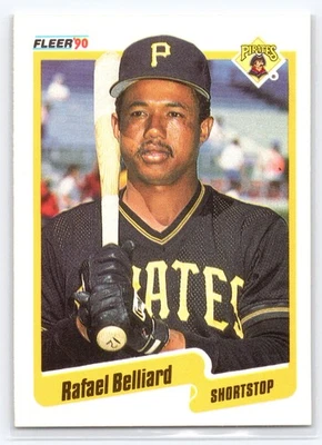 1990 Fleer #460 Rafael Belliard Pittsburgh Pirates - Image 1 of 2