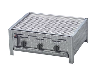 Partygrill Gasgrill Edelstahl 3 flammig mit Rost 65 x 53 x 27 cm Grill  - Bild 1 von 7