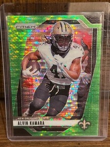 2024 Panini Prizm - Alvin Kamara #204 Neon Green Pulsar Prizm - Bild 1 von 2