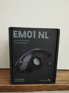 ProtoArc EM01 NL Ergonomic Bluetooth Wireless Trackball Gray Ball - Picture 1 of 6