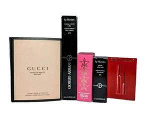 4 Stück Luxus Lippenstift Set Gucci Armani Jeffree Star Full & Mini Größe NEU Originalverpackt! - Bild 1 von 10