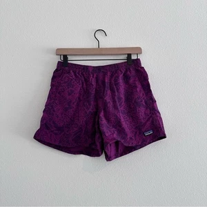 Pantalones Cortos Patagonia Baggies Para Mujer Pequeños Púrpura 5” Entrepierna Granola Niña Senderismo - Imagen 1 de 7