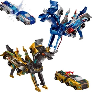 2erSet Gold + Blau Transformierender Carbot Einhorn Mirinae - Auto Robot Prime - Bild 1 von 8