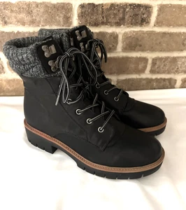 Maurices Roxy schwarz Adventure Kampfstiefel Knöchel Schnürstiefel künstlich Größe 9,5 neu mit Etikett - Bild 1 von 5