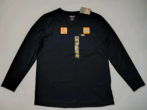 Ariat Womens Rebar Workman Barn Graphic XL Black V Neck Moisture Wick LongSleeve - Bild 1 von 11