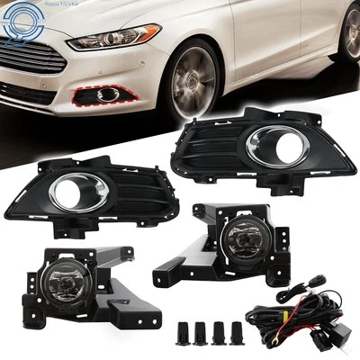 For Ford Fusion 2013-2016 Clear Bumper Fog Lights w/Switch Lamps Left+Right Side - Image 1 of 4