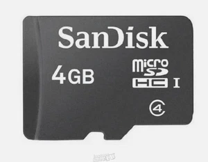4GB Gigabyte Sandisk Micro SD SDSDQ SDHC C4 TF Flash Memory Card - Picture 1 of 2