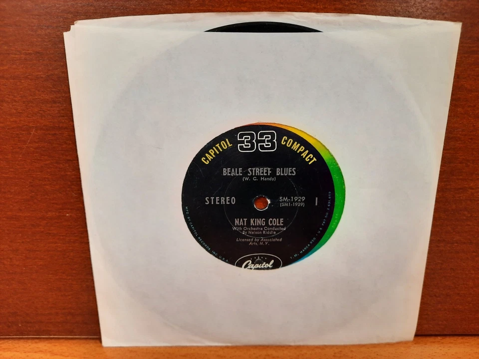 "Compact 33" / Nat "King" Cole / 1961 / Beale Street Blues / Careless Love Foto 1 de 1