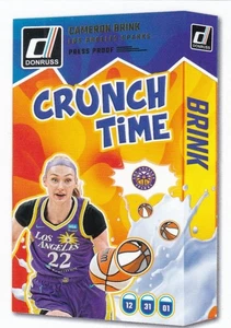 2025 Panini Donruss WNBA CRUNCH TIME PRESS PROOF #17 CAMERON BRINK-SPARKS - Bild 1 von 2