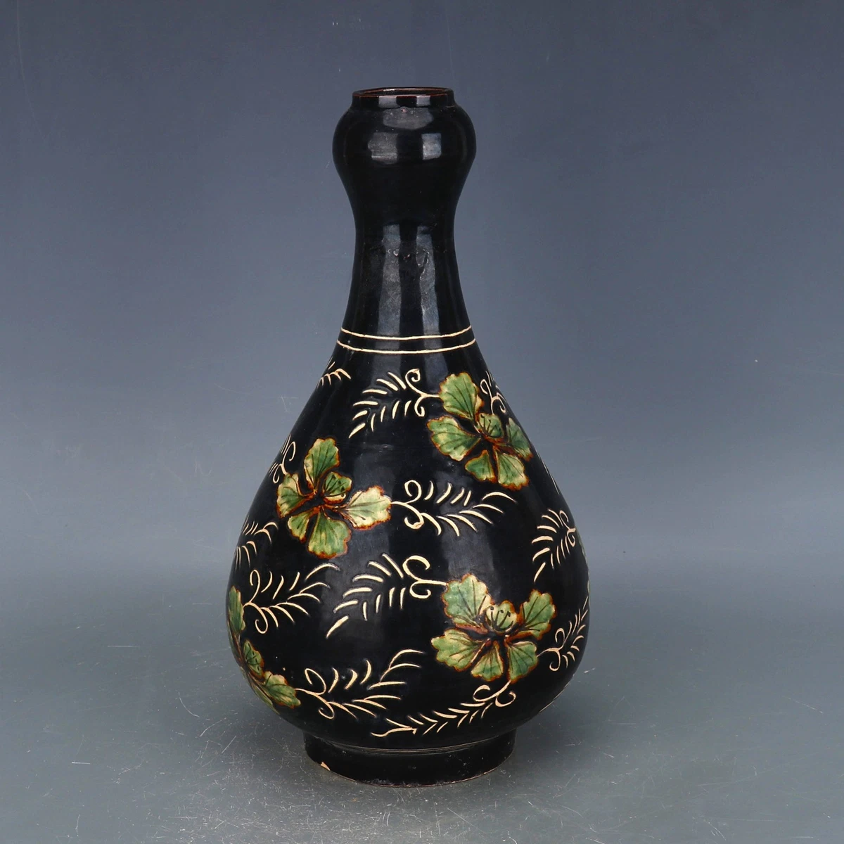 中国 骨董品 瓶 定窑 黑釉瓶 陶芸 古美術。 陶瓷黑色古董原创中国风花瓶| eBay