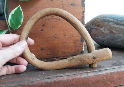 Antique Wood Yoke Goat Collar Early Primitive no. 3 - Image 1 of 4