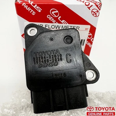 TOYOTA 22204-22010 Denso Mass Air Flow MAF Sensor Meter for 99-16 RAV4 Sienna - Image 1 of 4