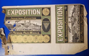 Victorian Cigar Medals Sample Label Ad Cincinnati Industrial Exposition NG P195 - Bild 1 von 8