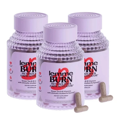 PACK 3 NUEVO! Lemme Burn Metabolismo Quema Grasa Vientre AMPK Suplemento Activador Foto 1 de 4