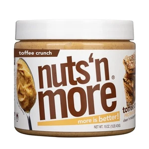 Nuts 'N More Toffee Crunch Erdnussbutteraufstrich - High Protein, Low Carb, Low... - Bild 1 von 7