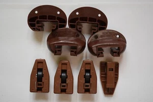4x Kenlin Rite Trak II Guía de Cajón Deslizante y Rodillo de Parada con Tornillos - Hecho en EE. UU. - Imagen 1 de 7