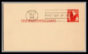 US FDC # UXC2 5c Red Eagle none   1958, 9p1254 - Picture 1 of 1