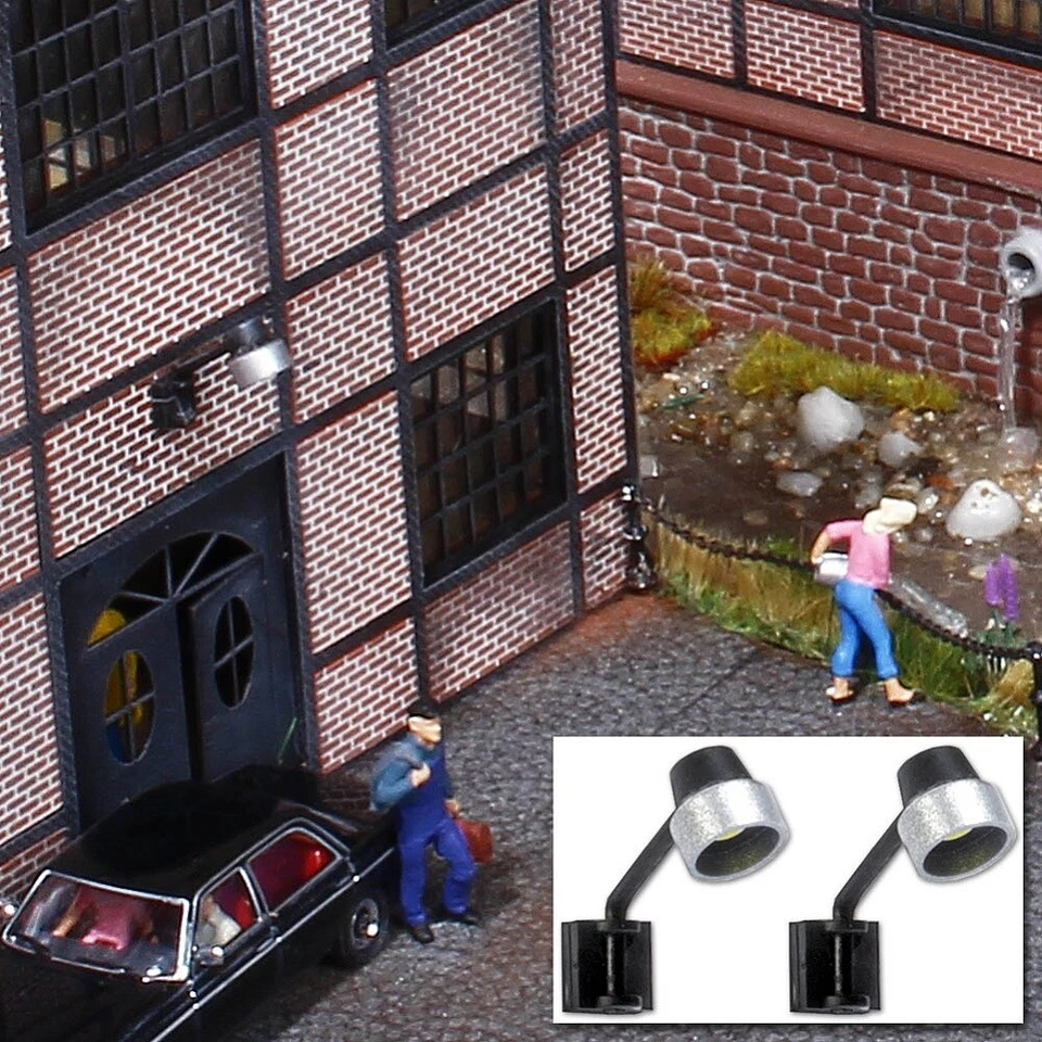 Busch 4129 - 1/87/H0 2 Apparecchi da Parete - Nuovo - Immagine 1 di 1