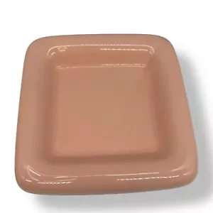 Haeger 2177 Bowl Modernistic Rolled Edge Art Deco Mid Century Square Pink Mauve - Picture 1 of 2