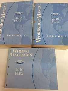 2010 Ford Flex Factory Workshop Manual Set Vol 1, 2 & Wiring Diagrams EWD - Picture 1 of 13