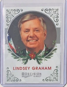 SENATOR LINDSEY GRAHAM (R) 2020 LEAF DECISION DIRECT HOLIDAY ONLY 500 CARDS MADE - Picture 1 of 2
