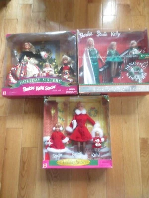 Lote de Hermanas de Vacaciones Barbie Kelly Stacie Edición Especial Set 1998,1999, 2000 Foto 1 de 4
