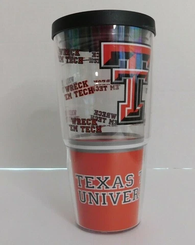 Tervis Texas Tech Red Raiders College Officially Licensed 24oz Tumbler With Lid Cover