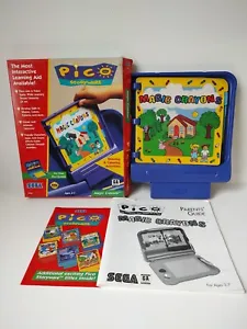 Vintage Sega Pico Storyware Magic Crayons game w/ box and papers - Picture 1 of 2