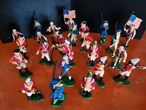 MARX Revolutionary War Soldiers Vintage Rare, Lot Of 24