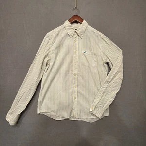 Hollister Mens Long Sleeve Button Up Multicolor Striped Shirt Size Large - Picture 1 of 7