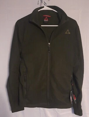 Gerry Insulated Jacket Fleece Lined Full Zip Mens Small Olive Green NG8604 - Image 1 of 4