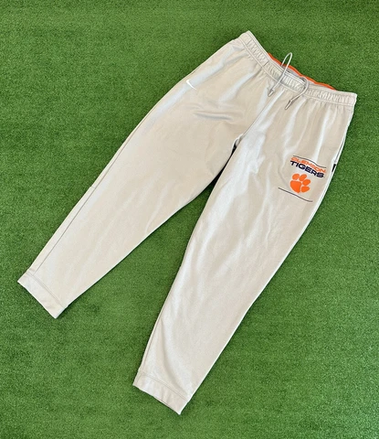 Nike Clemson Tigers Nike On Field Team Gray Sweatpants Dri Fit Men’s 2XL XXL Cover