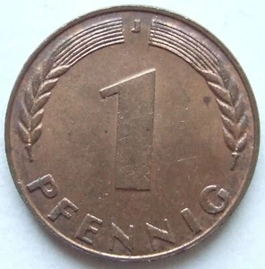 Moneda 1 penique 1949 J Banco de los Países Alemanes en excelente / brillo de sello - Imagen 1 de 2