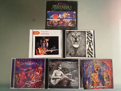 Santana 7 💿 LOT: Viva 1  2, Supernatural, Shaman, Blues For Salvador, Very Best - Image 1 of 4