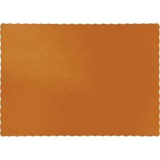 Pumpkin Spice Paper Placemats 50 Per Pack 9.5" x 13.5" Tableware Decorations - Image 1 of 1