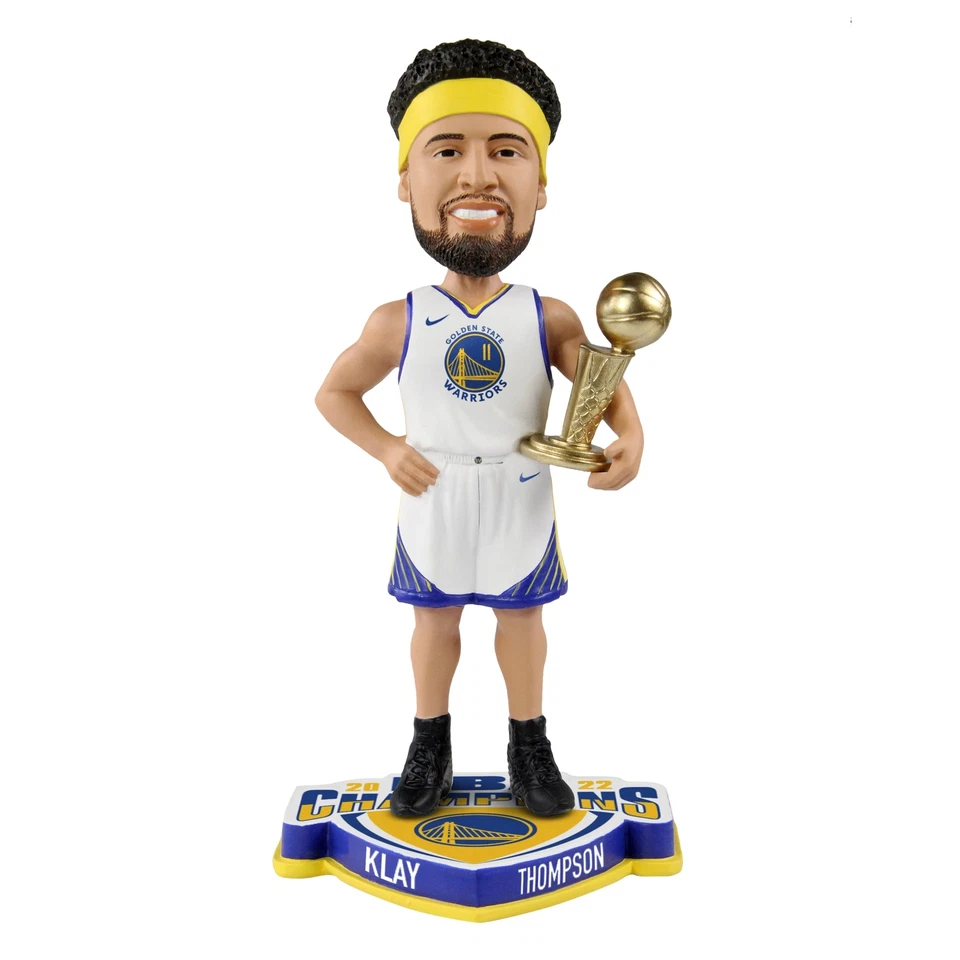 Klay Thompson Golden State Warriors 2022 Campeones de la NBA Bobblehead NBA Baloncesto Foto 1 de 1